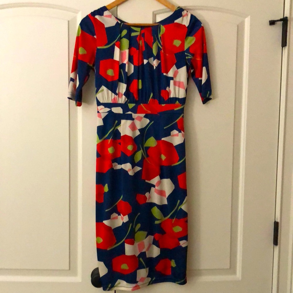 Anthropologie Floral sheath dress